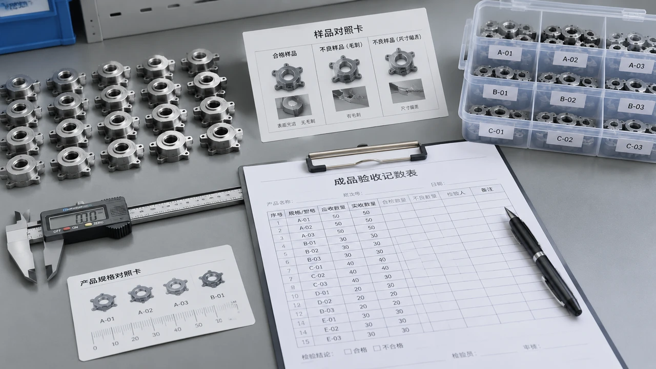 手工成品回收验收的清点场景